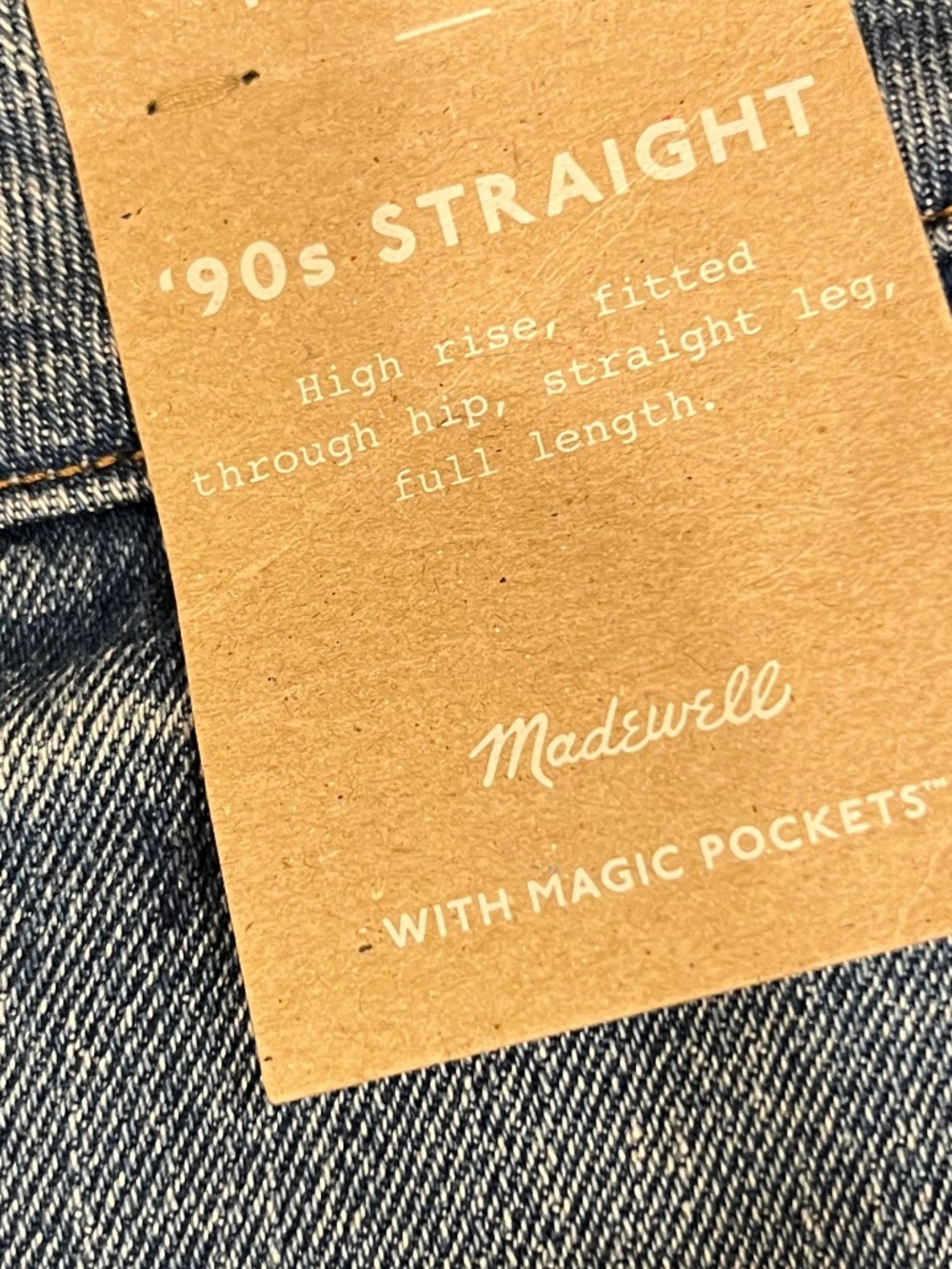 Madewell 90’s Straight High-Rise, Jeans